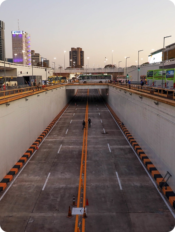 Modern apartment complex aerial view